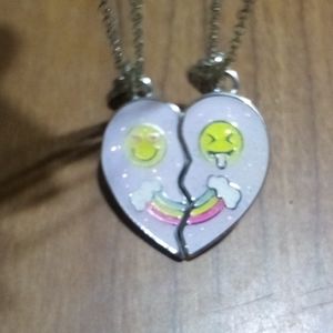 NWT "Claires" BFF 20" chain w/heart charm